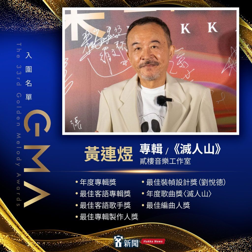 Read more about the article 金曲客家／黃連煜《滅人山》入圍7大獎項　桑布伊唱出遼闊空靈感